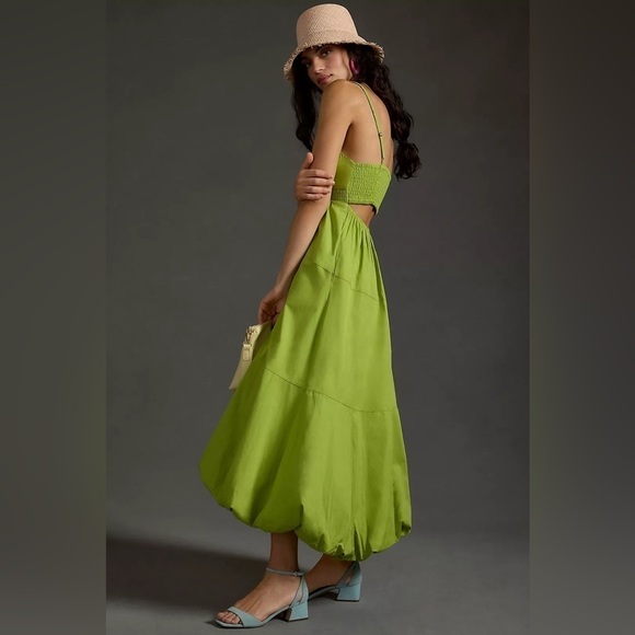 NWT Anthropologie V-Neck Tiered Bubble Hem Dress Sz XL - Picture 2 of 12